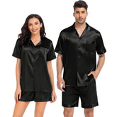 Couple Pajamas Set Short Mulberry Pure Matching Silk Pyjamas